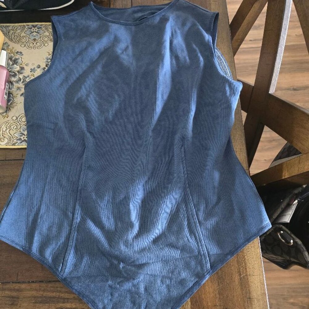 Skims Outdoor Open Back Bodysuit Sz Indigo XL NEW